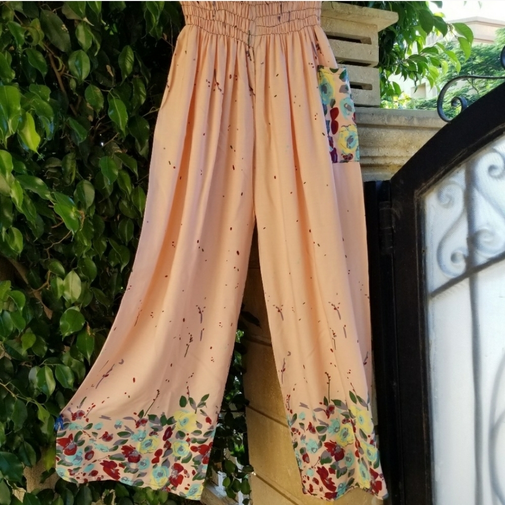 Egyptian Pants Loungewear Palazzo Wide Leg - Picture 1 of 6